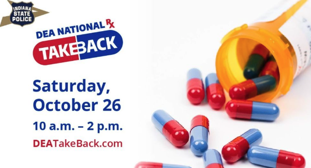 Indiana State Police Partnering with DEA for Drug Take Back Day